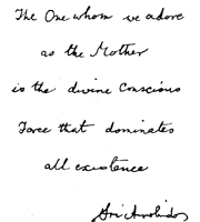 About The Mother -Sri Aurobindo